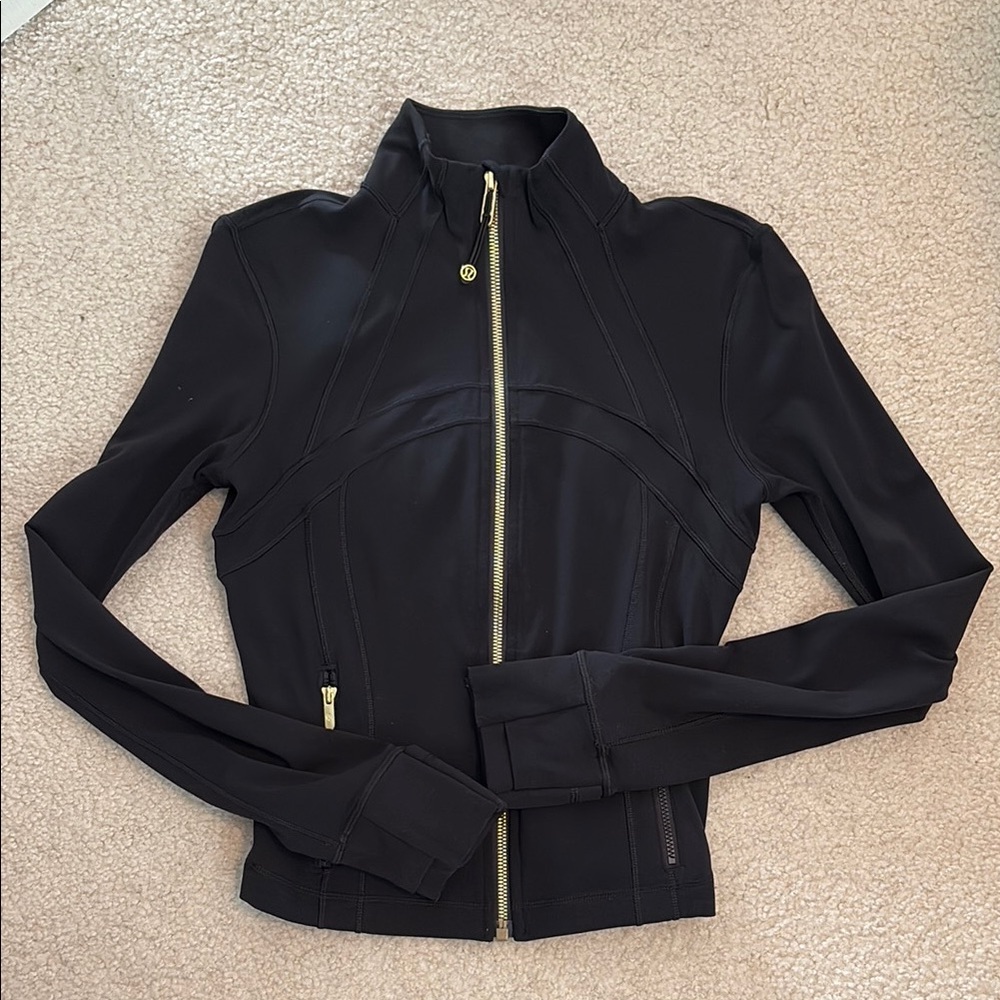 Lululemon Define Cropped Jacket Nulu Gold Zip